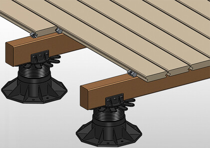 Example of invisible mounting on wood with Profix Example of invisible mounting on wood with Profix