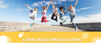 Banner für den Speed-Dating Tag für Lehrlinge