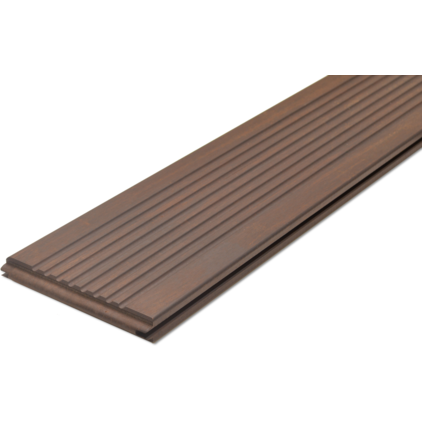 Bambus Terrassendiele Bamboo X-treme® Wendediele Geriffelt/Glatt, vorgeölt, Stirnseitig Nut & Feder