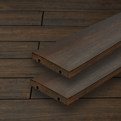 Bambus Terrassendiele Bamboo N-Durance® Bombiert, geölt, GRAD; Terrassendiele; Bamboo N-durance® GRAD; Thermobehandelt; UK (Unterkonstruktion), UK-Abstand und Befestigung sind Empfehlungen; Holz-Alu, Perfect Rail,Holz-Alu, Flat Rail,Holz-Holz, GRAD Stab; Kalkulationsrichtpreis mit Berücksichtigung eines durchschnittlichen Dielenabstands von 6 mm; Volldiele; Bambus; A; Klasse 1; braun; ruhig; Asien; GRAD; Perfect Rail; Thermoholz Bambus Terrassendiele Bamboo X-treme® Bombiert, geölt, GRAD; Terrassendiele; Bamboo X-treme® GRAD; Thermobehandelt; UK (Unterkonstruktion), UK-Abstand und Befestigung sind Empfehlungen; Holz-Alu, Perfect Rail,Holz-Alu, Flat Rail,Holz-Holz, GRAD Stab; Kalkulationsrichtpreis mit Berücksichtigung eines durchschnittlichen Dielenabstands von 6 mm; Volldiele; Bambus; A; Klasse 1; dunkelbraun; Dunkelbraun; ruhig; Asien; GRAD; Perfect Rail; Thermoholz Bambus Terrassendiele Bamboo X-treme Bombiert, geölt, GRAD dunkelbraun; Terrassendiele; Bamboo X-treme® GRAD; Thermobehandelt; UK (Unterkonstruktion), UK-Abstand und Befestigung sind Empfehlungen; Holz-Alu, Perfect Rail,Holz-Alu, Flat Rail,Holz-Holz, GRAD Stab; Kalkulationsrichtpreis mit Berücksichtigung eines durchschnittlichen Dielenabstands von 6 mm; Volldiele; Bambus; A; Klasse 1; dunkelbraun; Dunkelbraun; ruhig; Asien; GRAD; Perfect Rail; Thermoholz