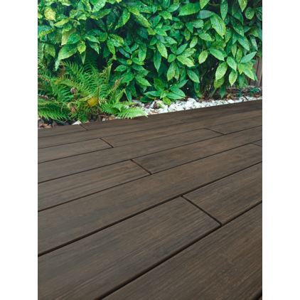 Bambus Terrassendiele Bamboo X-treme® Bombiert, geölt, GRAD; Terrassendiele; Bamboo X-treme® GRAD; Thermobehandelt; UK (Unterkonstruktion), UK-Abstand und Befestigung sind Empfehlungen; Holz-Alu, Perfect Rail,Holz-Alu, Flat Rail,Holz-Holz, GRAD Stab; Kalkulationsrichtpreis mit Berücksichtigung eines durchschnittlichen Dielenabstands von 6 mm; Volldiele; Bambus; A; Klasse 1; dunkelbraun; Dunkelbraun; ruhig; Asien; GRAD; Perfect Rail; Thermoholz Bambus Terrassendiele Bamboo X-treme Bombiert, geölt, GRAD dunkelbraun; Terrassendiele; Bamboo X-treme® GRAD; Thermobehandelt; UK (Unterkonstruktion), UK-Abstand und Befestigung sind Empfehlungen; Holz-Alu, Perfect Rail,Holz-Alu, Flat Rail,Holz-Holz, GRAD Stab; Kalkulationsrichtpreis mit Berücksichtigung eines durchschnittlichen Dielenabstands von 6 mm; Volldiele; Bambus; A; Klasse 1; dunkelbraun; Dunkelbraun; ruhig; Asien; GRAD; Perfect Rail; Thermoholz