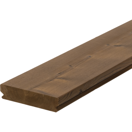 DEKING TERMO BOR LUNAWOOD PROFIX 2 GLAT; Termički obrađeno; Puno drvo; Termo bor; A; Klasa trajnosti 2; svetlo braon; živahna; Evropa; Termodrvo