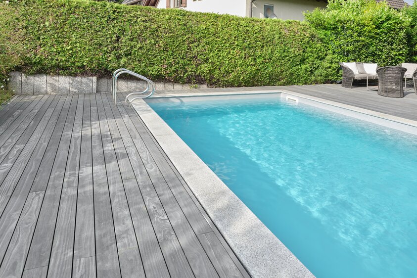 Terrassendielen aus Accoya® modifiziertem Holz in natürlicher Holzoptik | © ACCSYS