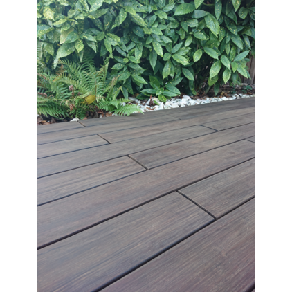 Bambus Terrassendiele; Terrassendiele; Thermobehandelt; UK (Unterkonstruktion), UK-Abstand und Befestigung sind Empfehlungen; Holz-Holz, GRAD Stab; Kalkulationsrichtpreis mit Berücksichtigung eines durchschnittlichen Dielenabstands von 6 mm; Volldiele; Bambus; A; Klasse 1; braun; ruhig; Asien; Thermoholz Bambus Terrassendiele Bamboo X-treme® bombiert mit seitlicher Nut, 3-seitig vorgeölt, Stirnseitig Nut & Feder; Terrassendiele; Bamboo X-treme®; Thermobehandelt; UK (Unterkonstruktion), UK-Abstand und Befestigung sind Empfehlungen; Holz-Alu, Clip,Holz-Holz, Clip; Kalkulationsrichtpreis mit Berücksichtigung eines durchschnittlichen Dielenabstands von 6 mm; Volldiele; Bambus; vorgeölt; A; Klasse 1; dunkelbraun; Dunkelbraun; ruhig; Stirnseitig Nut & Feder; Asien; Clip; Bambus; Thermoholz Terrassenmuster Bambus; Terrassendiele; Thermobehandelt; UK (Unterkonstruktion), UK-Abstand und Befestigung sind Empfehlungen; Holz-Holz, GRAD Stab; Kalkulationsrichtpreis mit Berücksichtigung eines durchschnittlichen Dielenabstands von 6 mm; Bambus; Klasse 1; braun; ruhig; Asien; Thermoholz