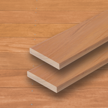 Cumaru Terrassendiele KD Glatt/Glatt; Terrassendiele; kiln dried (KD); Das Vorbohren der Holzdielen wird unbedingt empfohlen,UK (Unterkonstruktion), UK-Abstand und Befestigung sind Empfehlungen; Holz-Holz, Distanzhalter,Holz-Alu, sichtbare Befestigung; Kalkulationsrichtpreis mit Berücksichtigung eines durchschnittlichen Dielenabstands von 6 mm; Volldiele; Cumaru; Klasse 1; hellbraun,rötlich; lebhaft; Südamerika; Rotholz; Massivholz