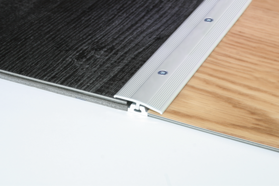 Übergangspro 3,9-7,6mm; Für LVT und Designbeläge; Höhenverstellbar; Übergangsprofil; Aluminium