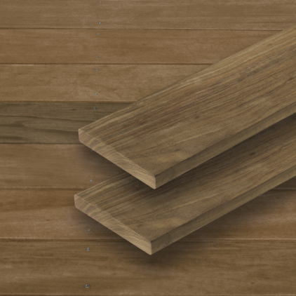 Itaúba Terrassendiele AD Glatt/Glatt; Terrassendiele; air dried (AD); UK (Unterkonstruktion), UK-Abstand und Befestigung sind Empfehlungen; Holz-Alu, Terrassengleiter,Holz-Alu, sichtbare Befestigung,Holz-Holz, Distanzhalter; Kalkulationsrichtpreis mit Berücksichtigung eines durchschnittlichen Dielenabstands von 6 mm; Volldiele; Itaúba; Klasse 1; braun; ruhig; Südamerika; Rotholz; Massivholz