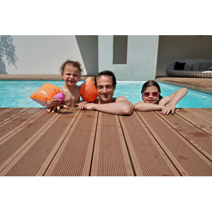 WPC DEKING ZA TERASE SMEDJA DRVO STRUKTURA; Elegance; Puno drvo; WPC; Talasasta; smeđ; WPC - TimberTech; Silvadec Elegance