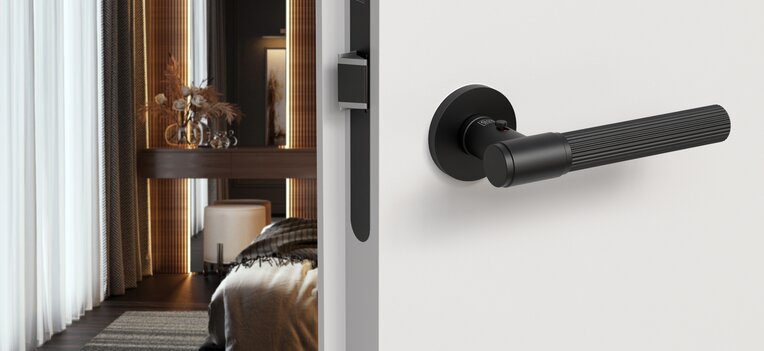 Griffwerk Rosettengarnitur Vaya 136 Aris Smart2Lock - Schwarz - modernes Design