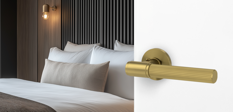 Griffwerk Rosettengarnitur Vaya 136 Aris Smart2Lock - Gold - modernes und elegantes Design 