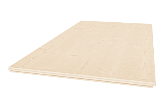 Rema 3-Schicht Massivholzplatte Fichte A/B ProCon, N+F, weiß lassiert, 100 % PEFC