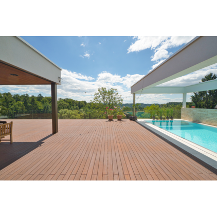 Bambus Terrassendiele Bamboo N-Durance® Bombiert, geölt, Grad®, hellbraun; Terrassendiele; Bamboo N-durance® Grad®; Thermobehandelt; UK (Unterkonstruktion), UK-Abstand und Befestigung sind Empfehlungen; Holz-Alu, Perfect Rail,Holz-Alu, Flat Rail,Holz-Holz, Grad® Stab; Kalkulationsrichtpreis mit Berücksichtigung eines durchschnittlichen Dielenabstands von 6 mm; Volldiele; Bambus; A; Klasse 1; hellbraun; Hellbraun; ruhig; Asien; Grad®; Perfect Rail; Thermoholz
