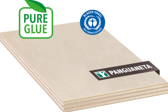 Sperrplatte Pappel AB/BB PureGlue EN314-2/KL1 Premium, 100 % PEFC;PEFC/06-31-229;100 % PEFC;Pappel;AB/BB;EN 314-2/KL1;Premium;Möbelbau,Spielwaren,Hochwertige Verpackungen