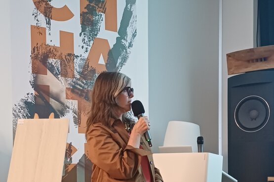Innenarchitektin Anke Stern präsentiert Material- und Gestaltungskonzepte beim JAF Event